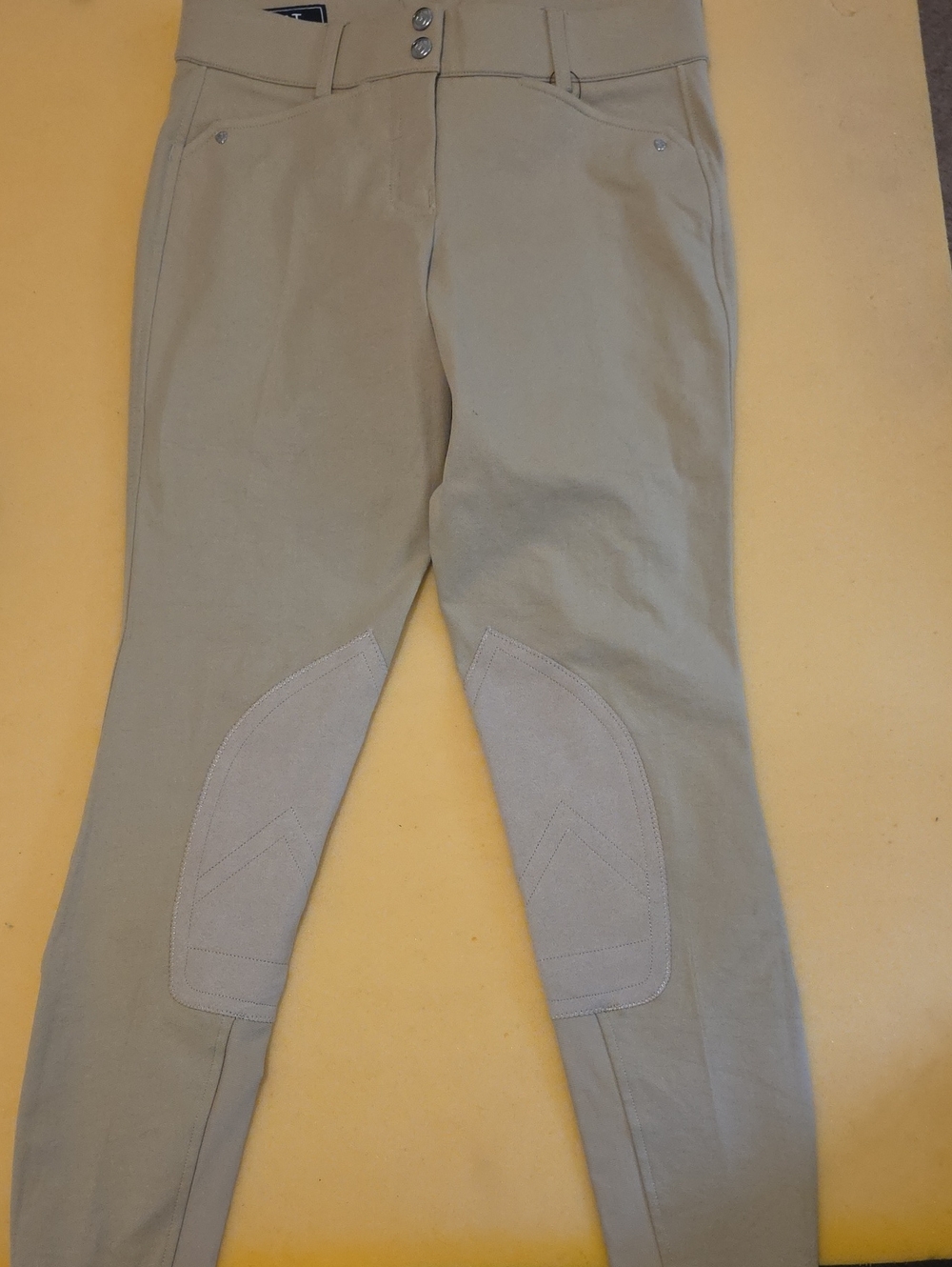 Ariat Tan Riding Breeches with Knee Patches
